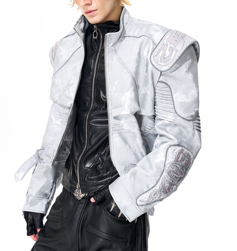 Y2K Cyber Punk Motorcycle Jacket