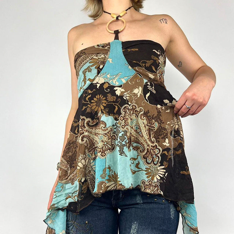 Bombshell Asymmetrical Backless Cami