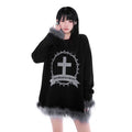 Dark Angel Cross Thorn Oversized Knit