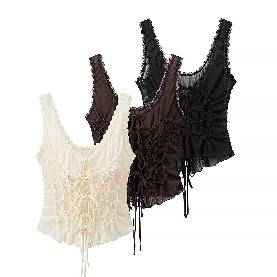 Regency Ruffle Pleated Cami Top