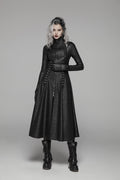 Dystopian Rocker Cracked Leather Jacket