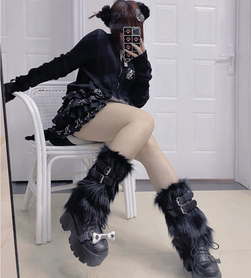 Y2K Harajuku Buckle Socks
