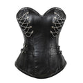 Midnight Court Leather & Steel Corset
