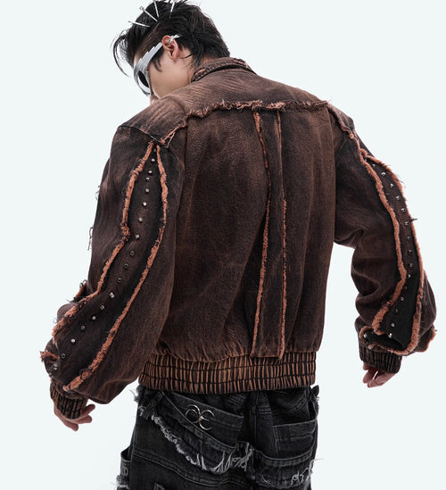 Architectural Shoulder Urban Denim Jacket