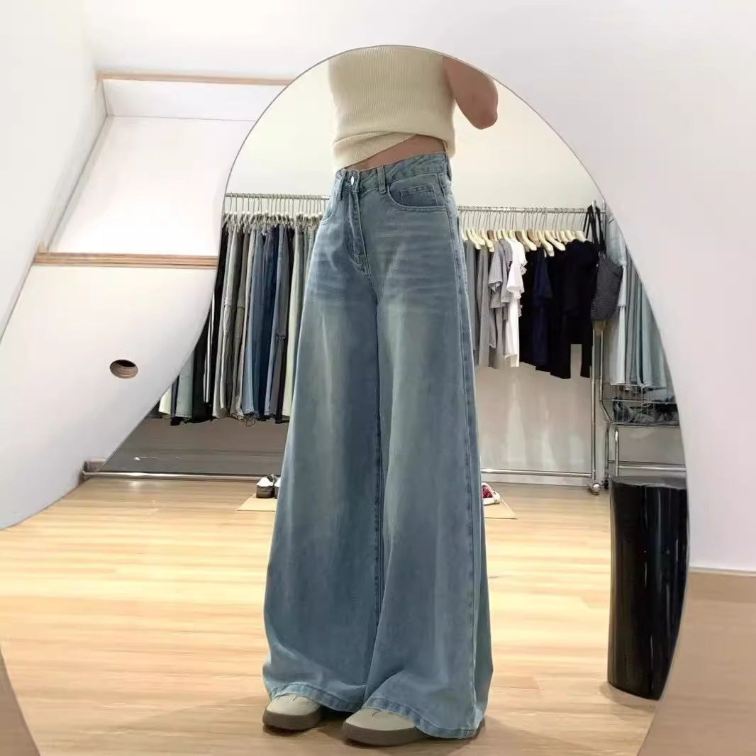 Sculpted High-Rise Wide-Leg Denim