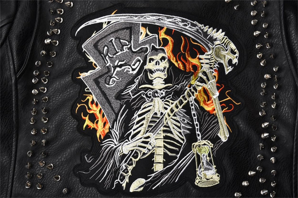 Underground Rock Studded Skeleton Jacket