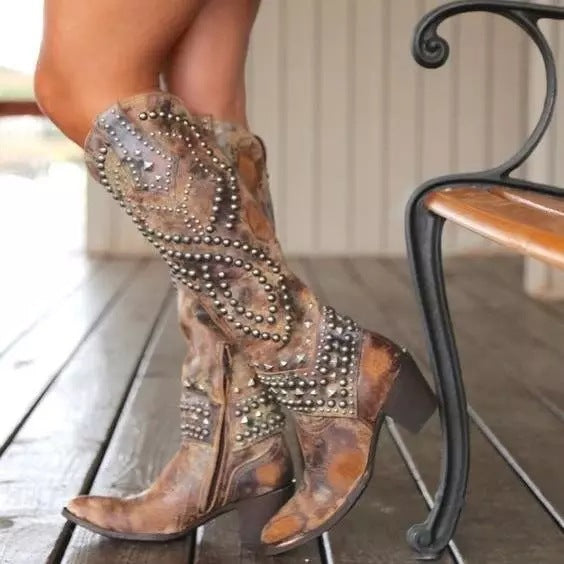 Outlaw Doll Studded Cowgirl Boots