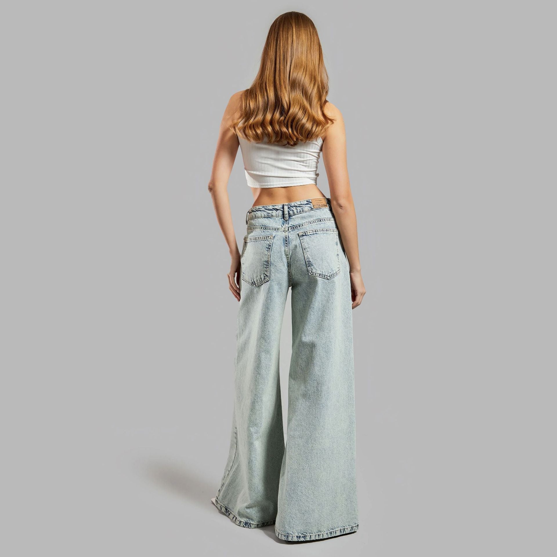 Street Cowgirl Lace-Stitch Jeans