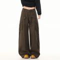 Industrial Utility Wide-Leg Cargo Pants