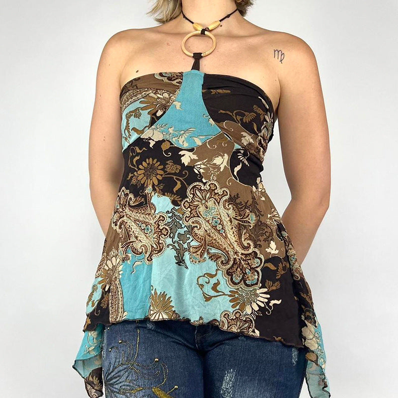 Bombshell Asymmetrical Backless Cami