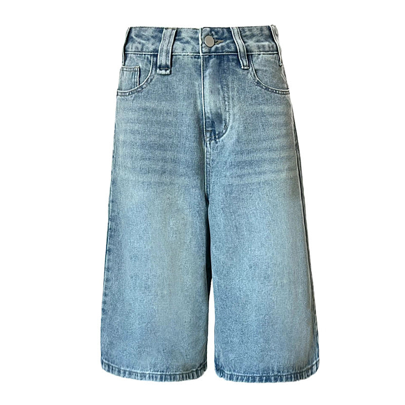Everyday Retro High-Waist Wide-Leg Crop Pants