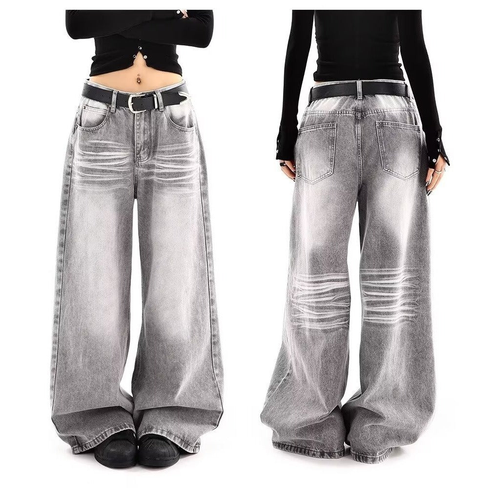 Urban Muse High-Waist Loose Wide-Leg Jeans