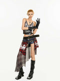 Riot Doll Plaid Girdle Skirt