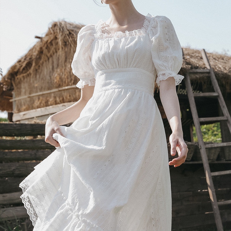 Meadow Muse Square-Neck Bubble Dress