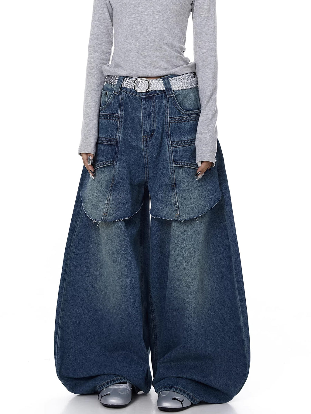 Deconstructed Japanese Patchwork Balloon Denim