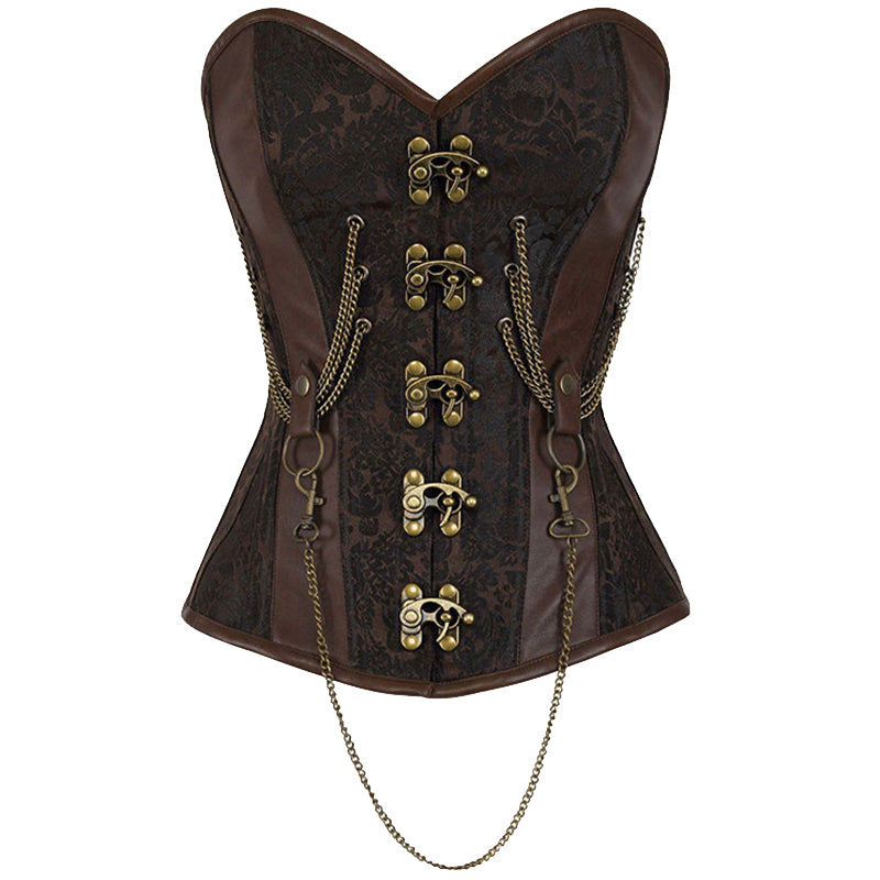 Industrial Steampunk Chain Laced Corset