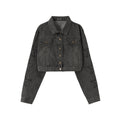 Retro Chic Short Denim Coat