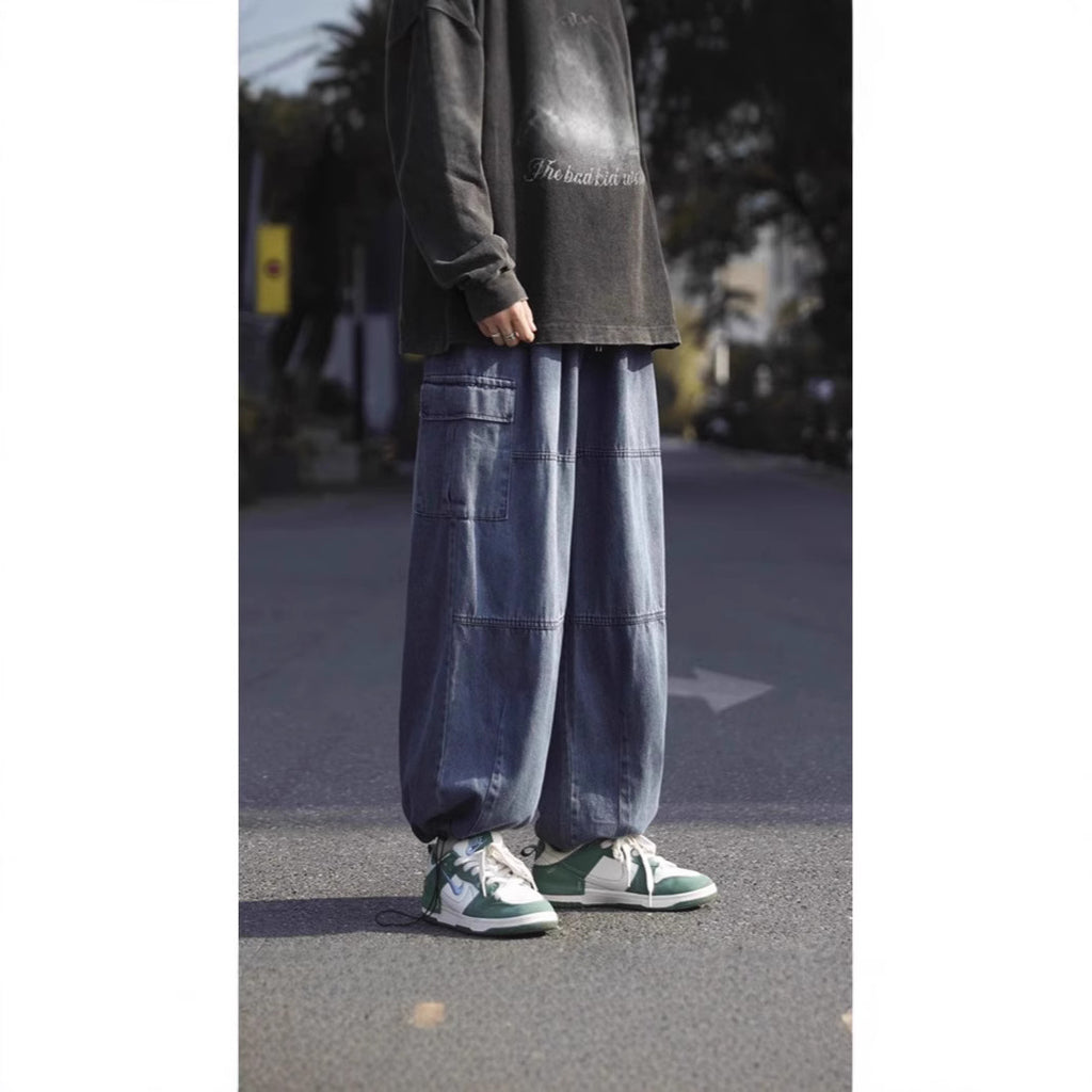Urban HK Street Baggy Tie Jeans