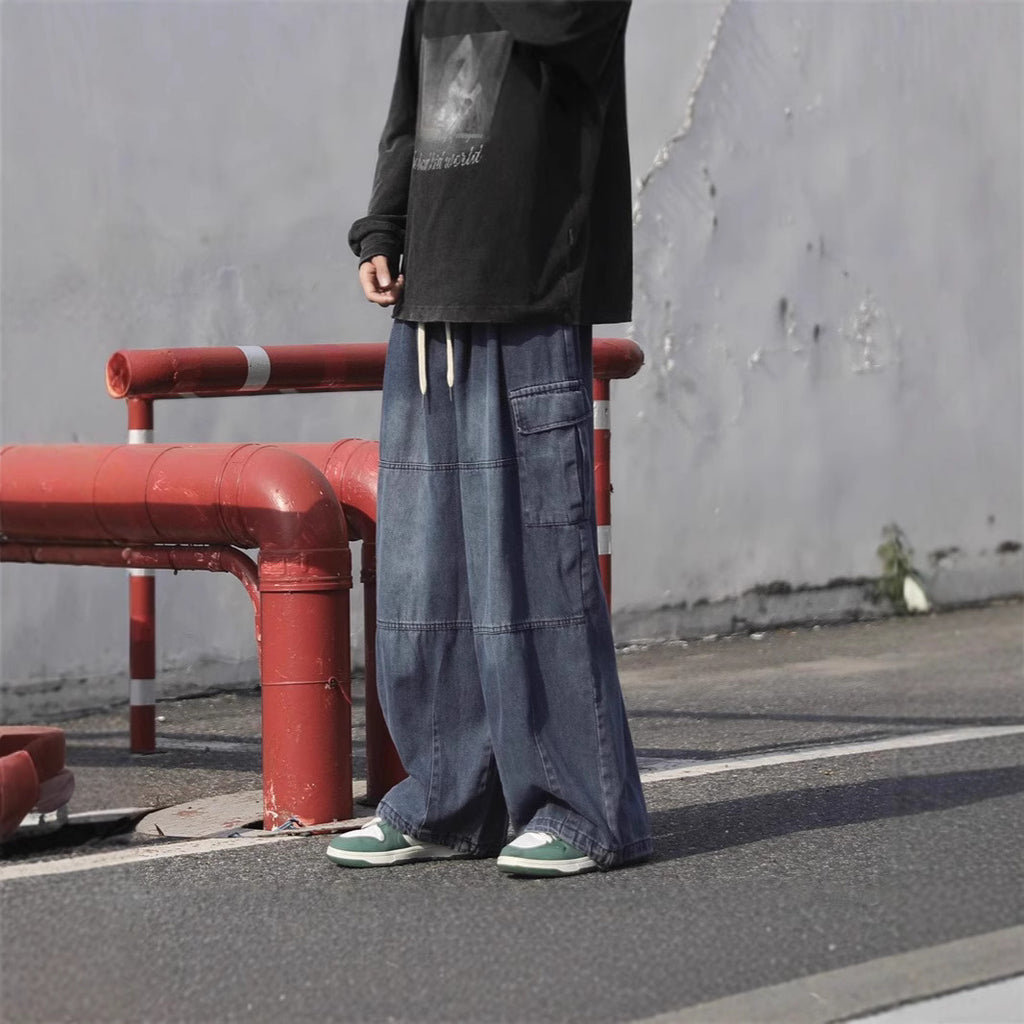 Urban HK Street Baggy Tie Jeans